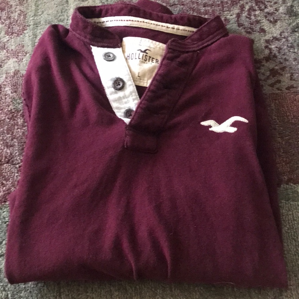 A pair of men’s long sleeve tee